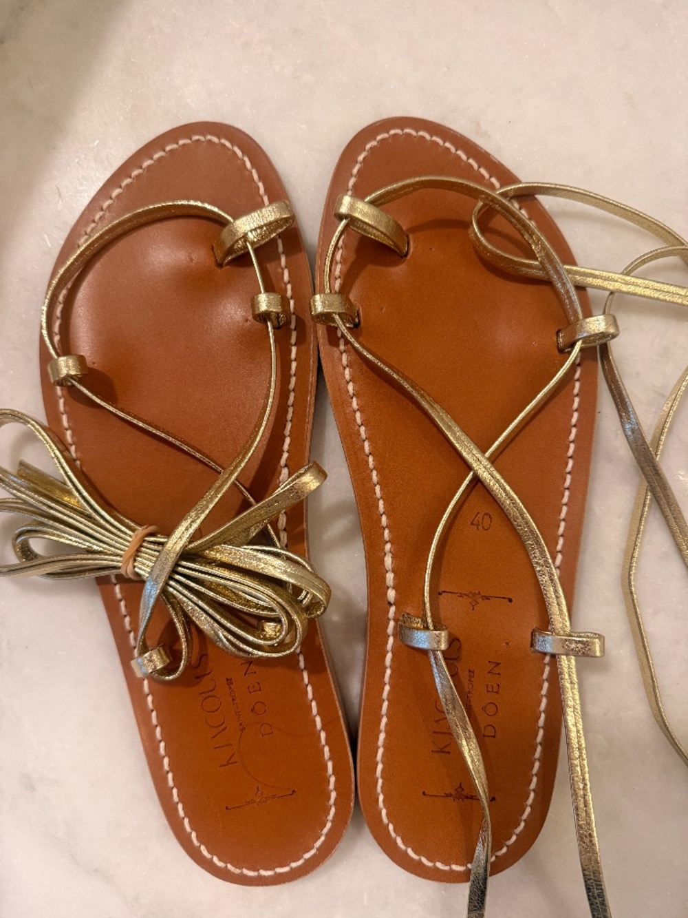 Brand New K. Jacques by Doen Wrap Sandals